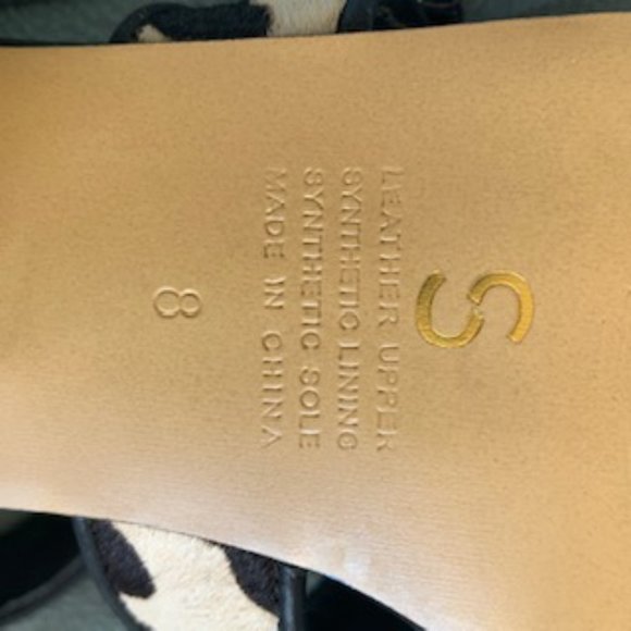 SIREN Size 8 black & white tiger print leather shoes - Picture 5 of 6